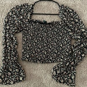 Medium Boho Croptop with Long sleeves